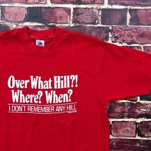 funny over the hill t shirts
